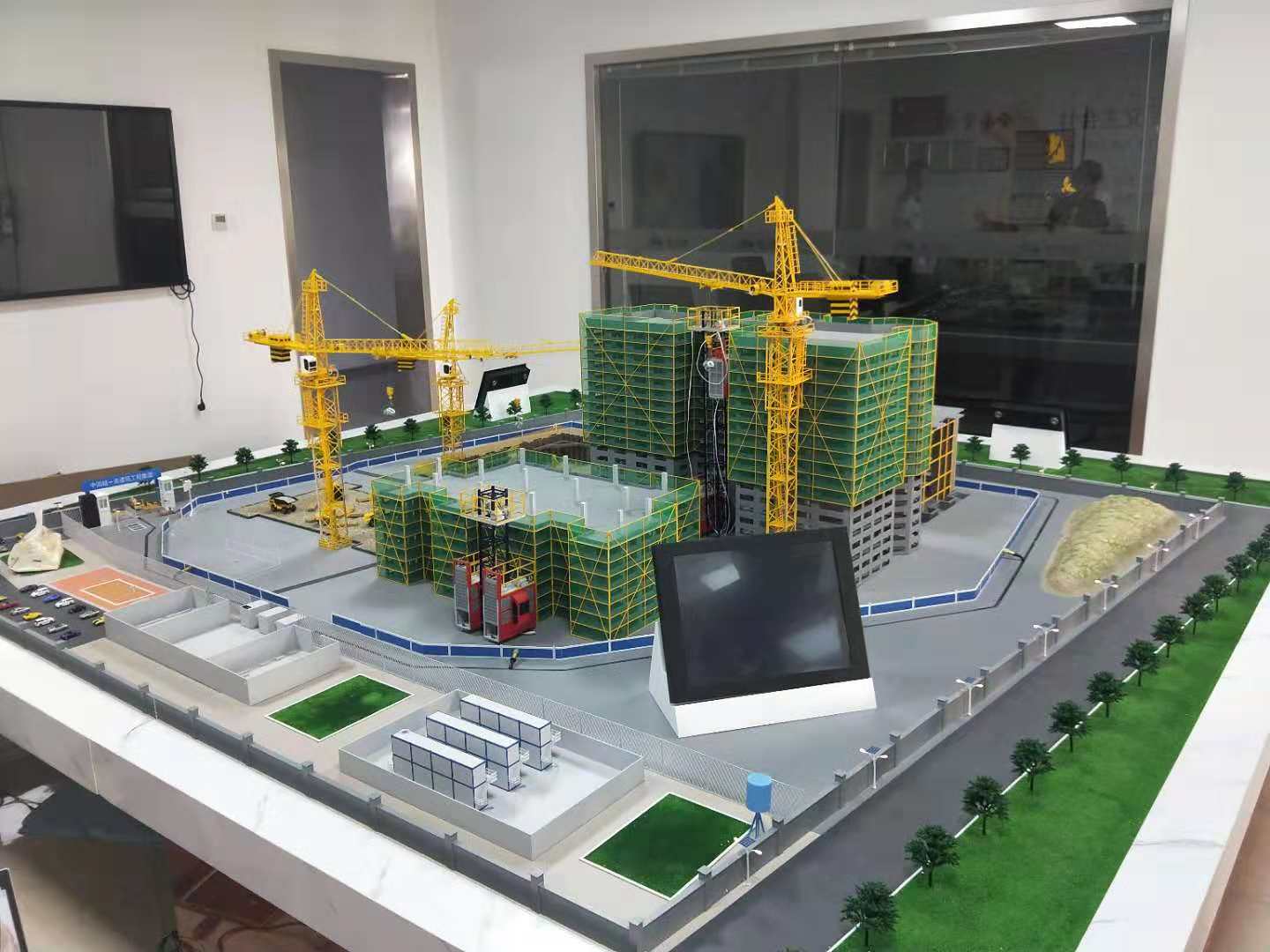 赵县建筑施工场景模型